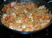Jambalaya mit Garnelen und Huhn - Rezept