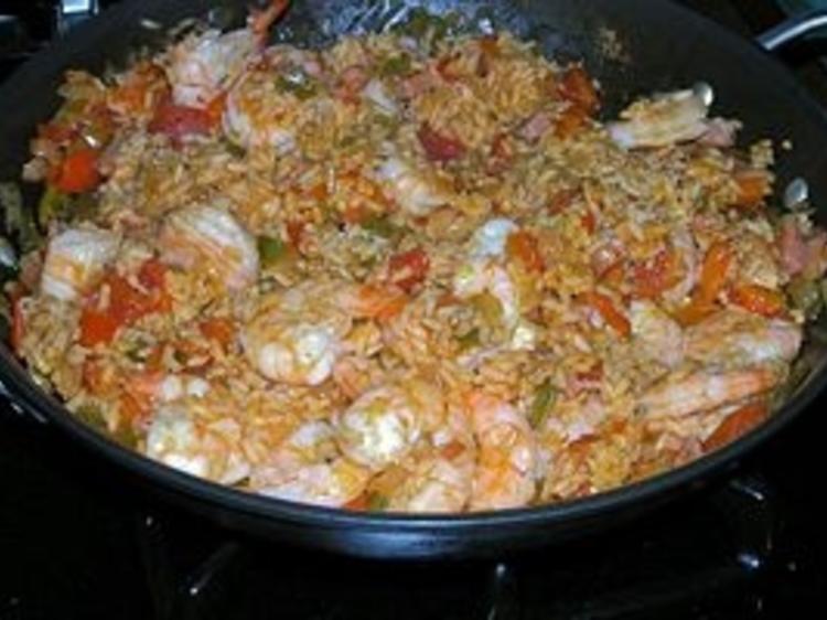 Jambalaya mit Garnelen und Huhn - Rezept - kochbar.de