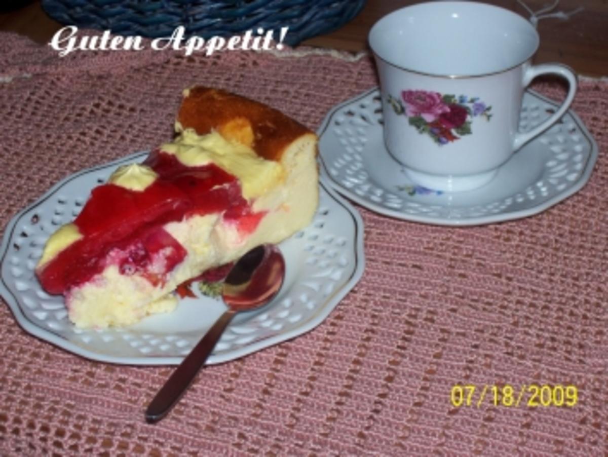 Bilder für Kuchen - Käsekuchen ohne Boden ... - Rezept