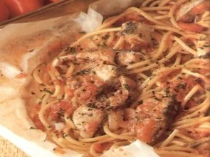 erster gang spaghetti in cartoccio - Rezept