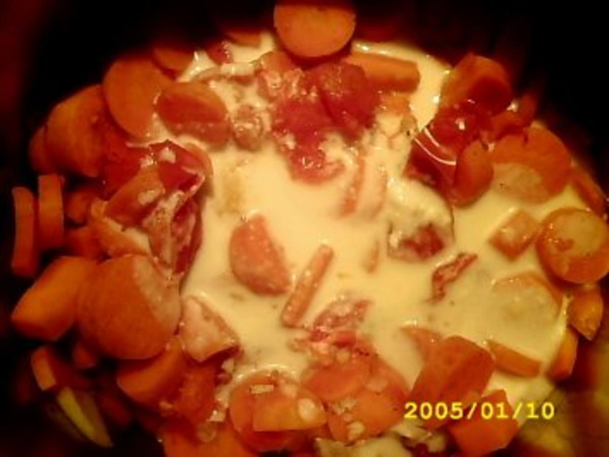 Karotten-Kokos-Suppe mit fruchtig-frechen Shrimps - Rezept - Bild Nr. 5