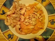 Karotten-Kokos-Suppe mit fruchtig-frechen Shrimps - Rezept