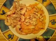 Karotten-Kokos-Suppe mit fruchtig-frechen Shrimps - Rezept