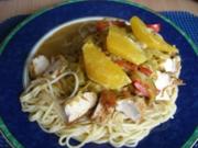 Spaghetti mit Hähnchenbrust - Rezept