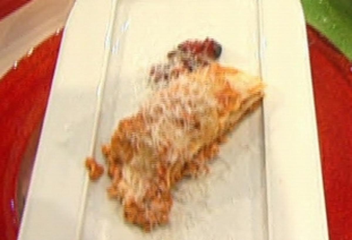Lasagne vom Truthahn mit Béchamel und geschmorter Paprika - Rezept