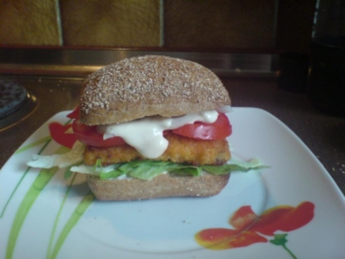 Bilder für Fischstäbchen-Burger - Rezept