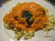 Spinat- Paprika- Pasta - Rezept