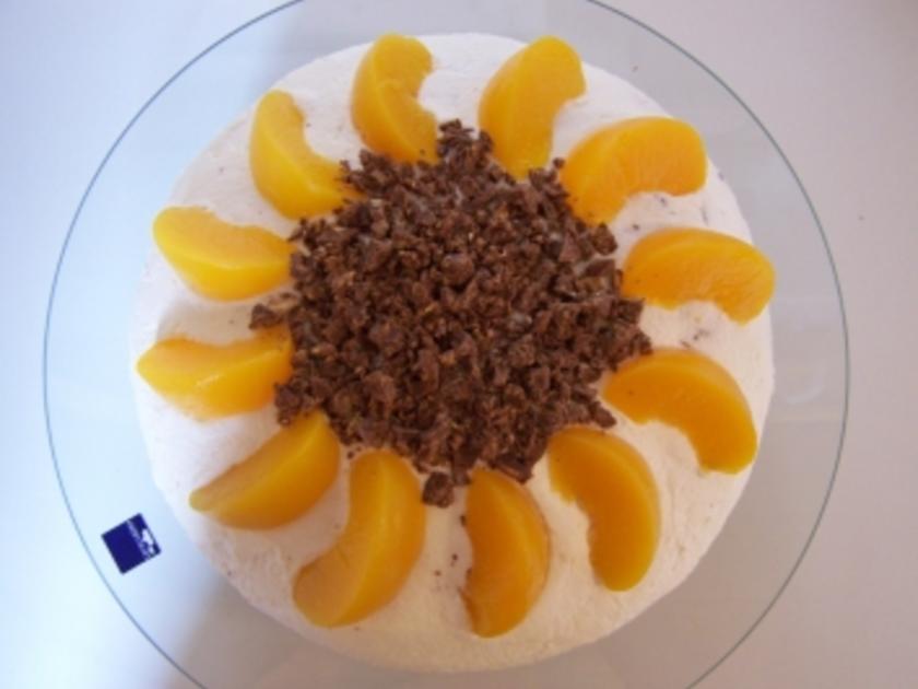 Pfirsich-Sahnetorte - Rezept mit Bild - kochbar.de