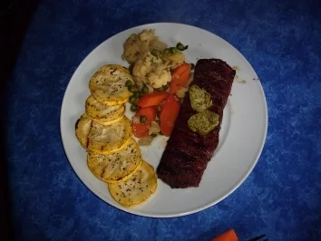 Lammnierstück mit frischem Gemüse - Rezept