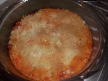 Hack-Tomaten-Reis-Auflauf - Rezept