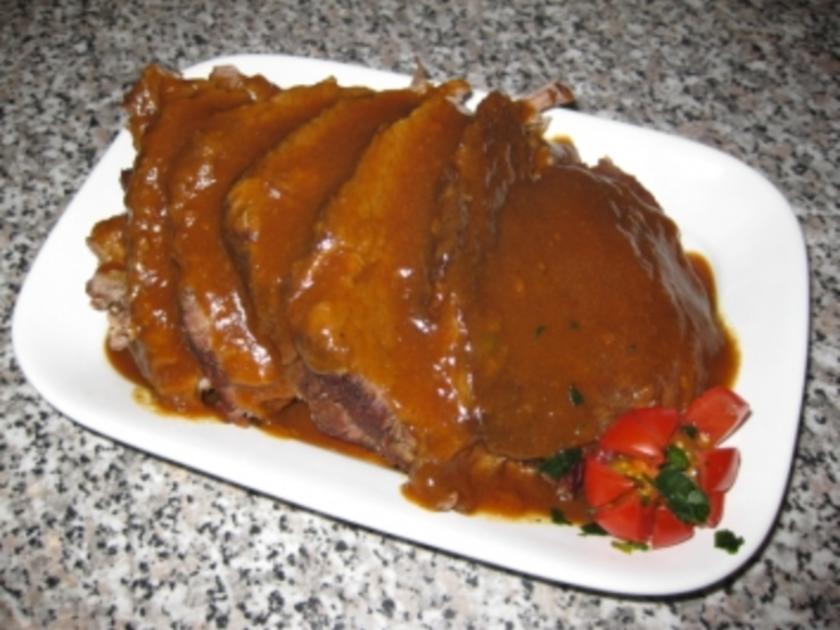 Mein Rinderbraten in Rotweinsoße Rezept kochbar de