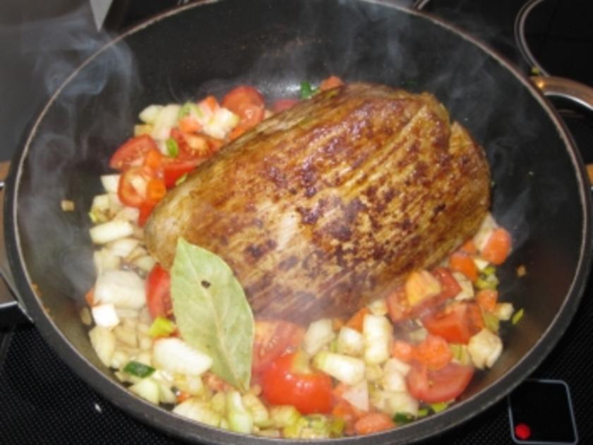 Mein Rinderbraten in Rotweinsoße - schnell - von rosinenschneckele