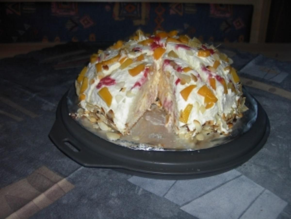 Pfirsich - Erdbeer - Torte - Rezept - Bild Nr. 2