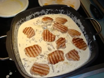 Medaillons in Knoblauchsahnesauce - Rezept - Bild Nr. 7