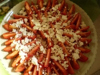 Tomaten mit Schafskäse - Rezept