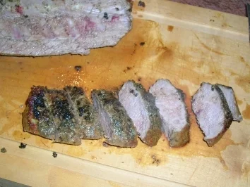 Rezept: Lammrücken, norditalienisch mit Gemüsetörtchen, Pfifferlinge im Pfannkuchenbeutel Bild Nr. 8 Lammrücken, norditalienisch mit Gemüsetörtchen, Pfifferlinge im Pfannkuchenbeutel - Rezept - Bild Nr. 8