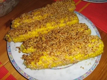 Rezept: Mais im Honig-Sesammantel Mais im Honig-Sesammantel - Rezept