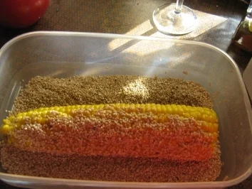 Rezept: Mais im Honig-Sesammantel Bild Nr. 5 Mais im Honig-Sesammantel - Rezept - Bild Nr. 5