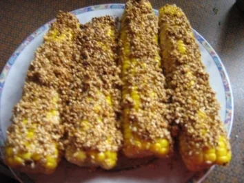 Rezept: Mais im Honig-Sesammantel Bild Nr. 7 Mais im Honig-Sesammantel - Rezept - Bild Nr. 7