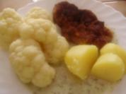 Schnitzel - Blumenkohl - Kräuterschmandsoße - Rezept