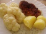 Schnitzel - Blumenkohl - Kräuterschmandsoße - Rezept