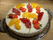 Pfirsich-Sekt-Torte - Rezept