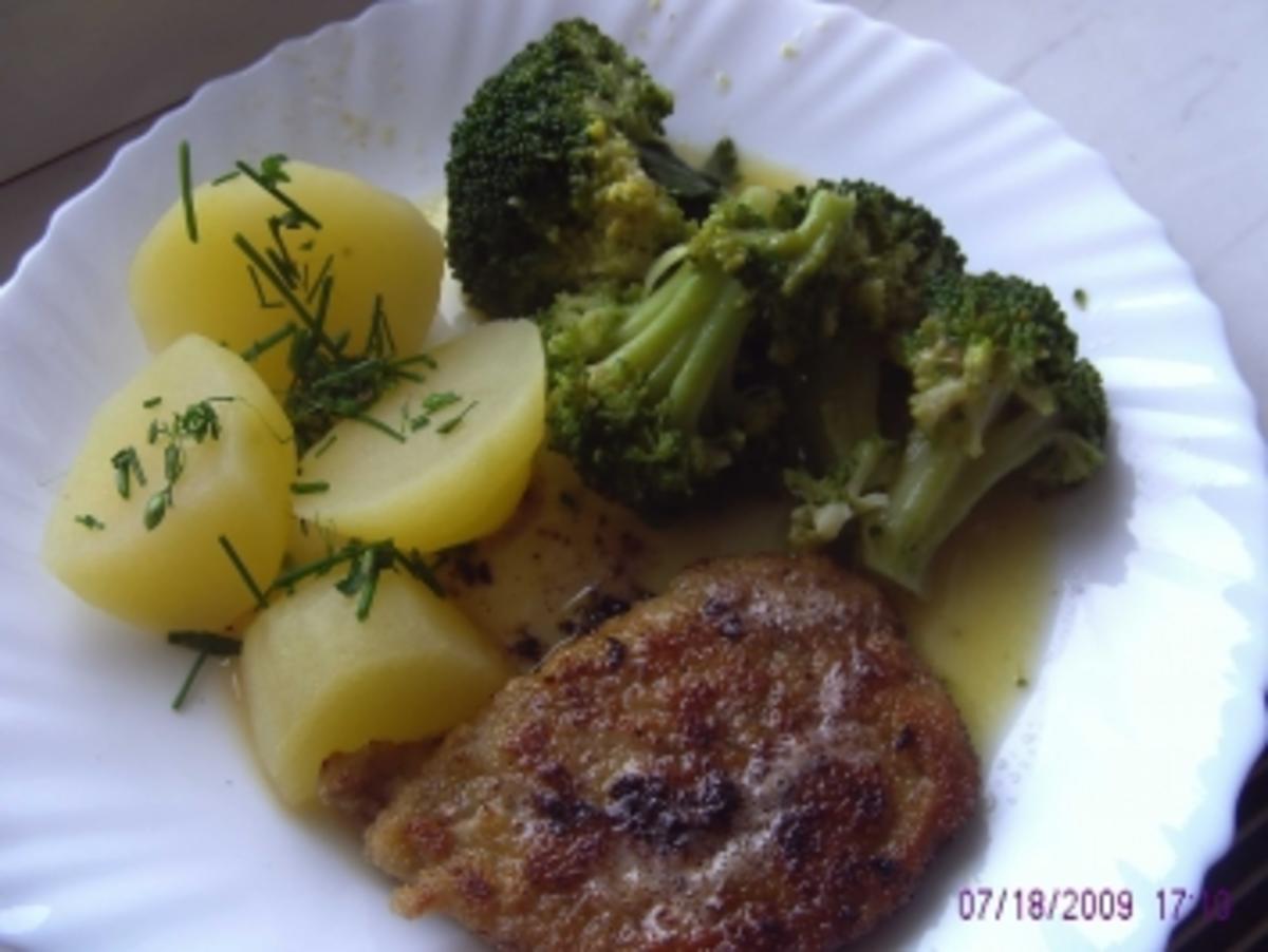 Broccoli mit Schweineschnitzel - Rezept