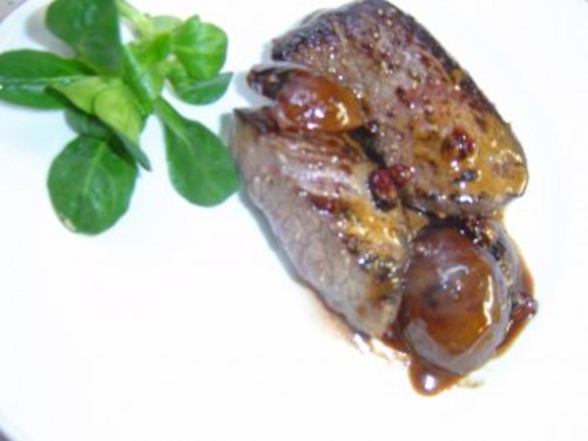 Hirschsteak mit Pflaumensauce - Rezept mit Bild - kochbar.de