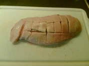 Entenbrust mit Tomaten-Bohnen-Pesto auf Tagliatelle - Rezept