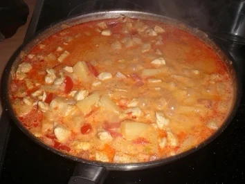 Rezept: Ananas Hühnchen Curry Bild Nr. 7 Ananas Hühnchen Curry - Rezept - Bild Nr. 7