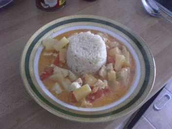 Ananas Hühnchen Curry - Rezept