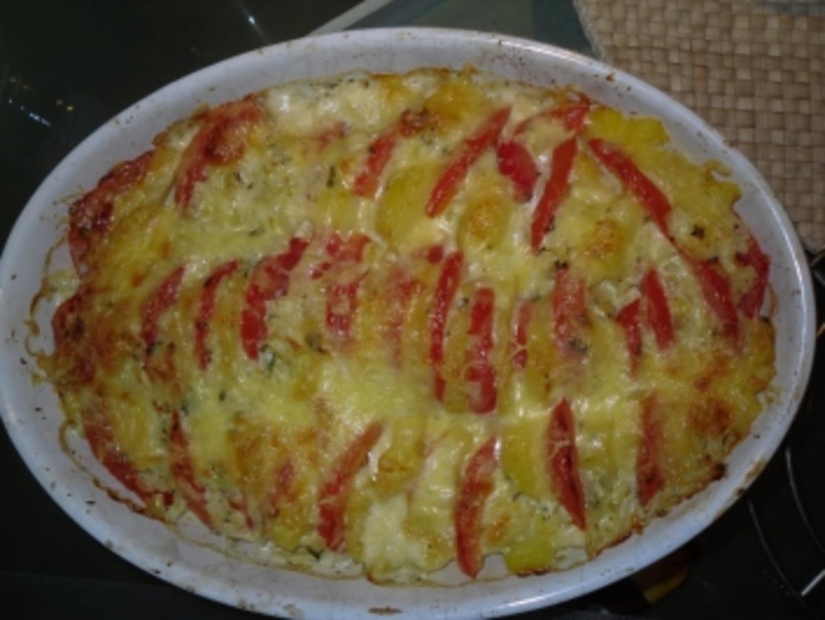Kartoffel-Tomaten-Gratin - Rezept