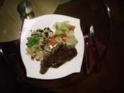 Entrecote auf Rotweinreduktion - Rezept