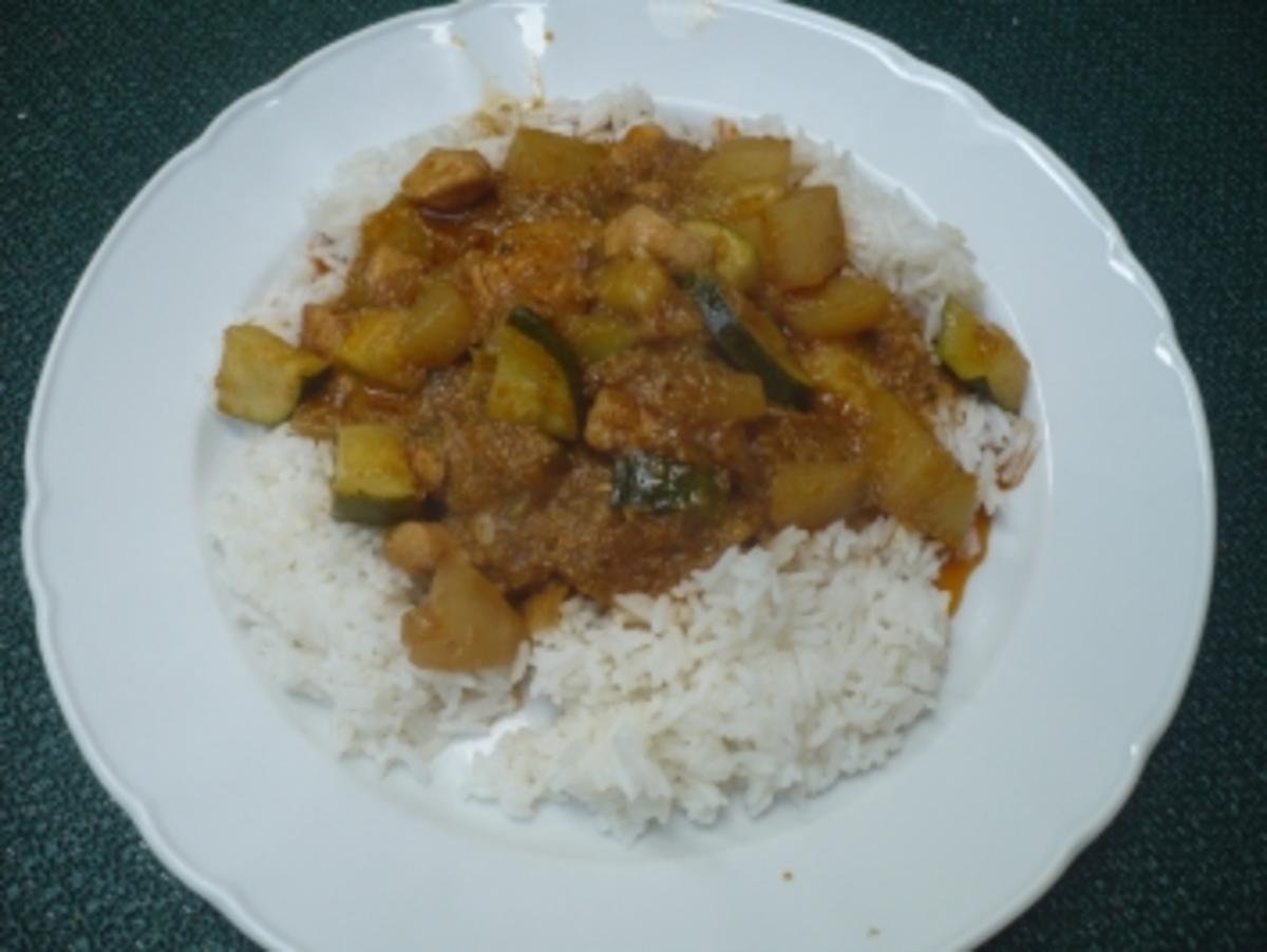Schnelles Hühner - Gemüse - Curry - Rezept