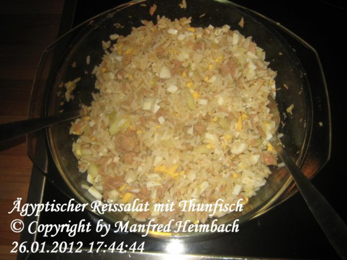 afrikanisch - Ägyptischer Reissalat mit Thunfisch - Rezept