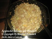 afrikanisch - Ägyptischer Reissalat mit Thunfisch - Rezept