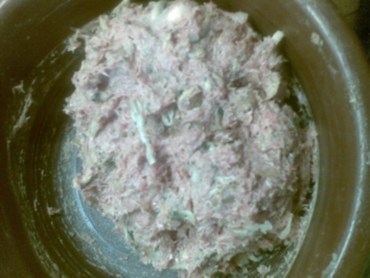 Kalbfleischpflanzerl mit lauwarmem Kartoffelsalat - Rezept - Bild Nr. 3