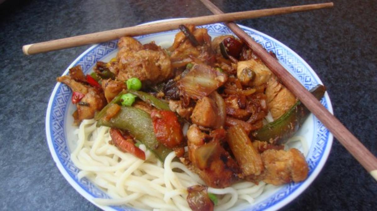 Bilder für Wokgemüse mit Pute - Rezept