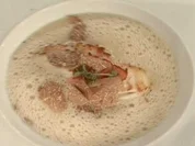 Getrüffelte Kartoffelsuppe mit gespicktem Kabeljau a la Stromberg - Rezept