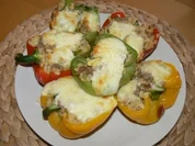 Rezept: gefüllte Paparikahälften gefüllte Paparikahälften - Rezept