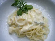 Rezept: Bavaria Blu Sauce mit Capellini Bavaria Blu Sauce mit Capellini - Rezept