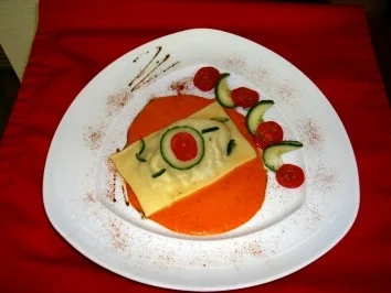 Rezept: Maultasche mit frischen Pfifferlingen und Hackfleisch Maultasche mit frischen Pfifferlingen und Hackfleisch - Rezept