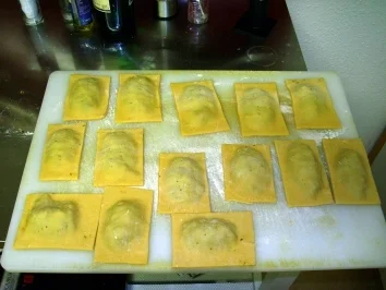 Rezept: Maultasche mit frischen Pfifferlingen und Hackfleisch Bild Nr. 3 Maultasche mit frischen Pfifferlingen und Hackfleisch - Rezept - Bild Nr. 3