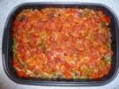 Bohnen-Mett Auflauf mit Tomaten - Rezept