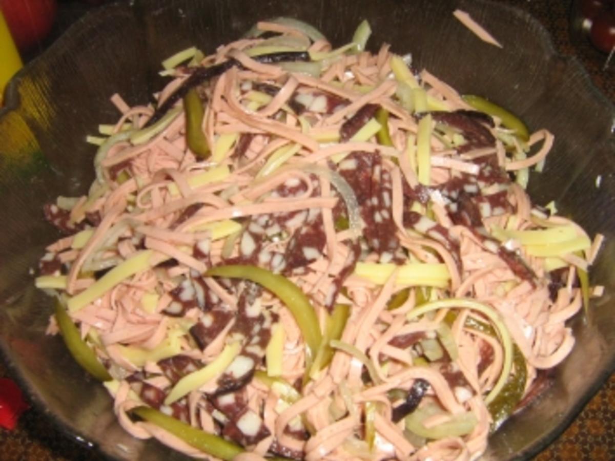 Wurstsalat schwäbische Art - einfach - 146 kcal/100g