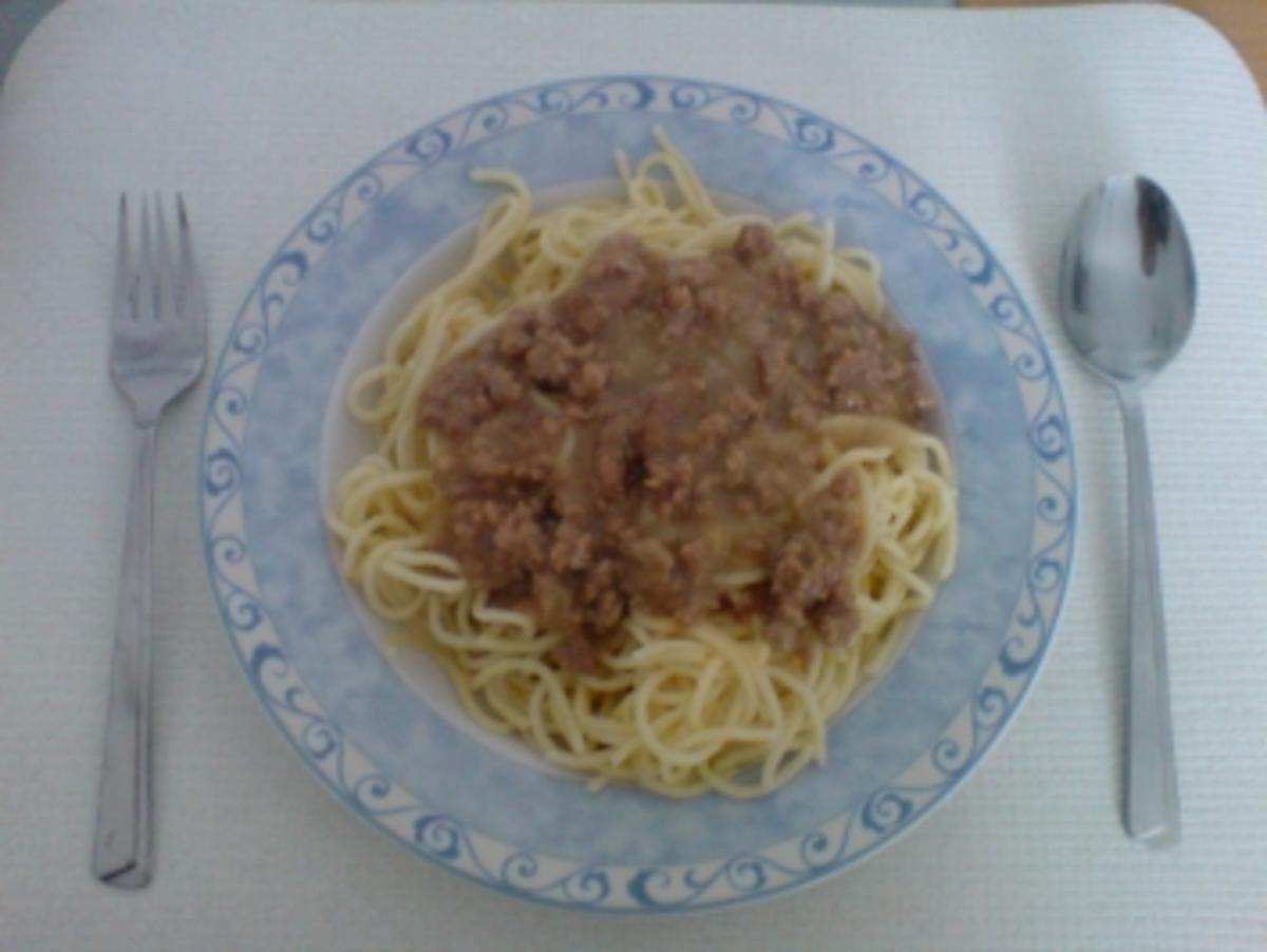 Bilder für helle Gehacktes- Soße für Spaghetti - Rezept