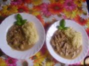Fleischtopf mit Reisnudeln - Rezept