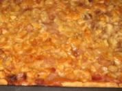 Apfelkuchen mit Bienenstichguß - Rezept