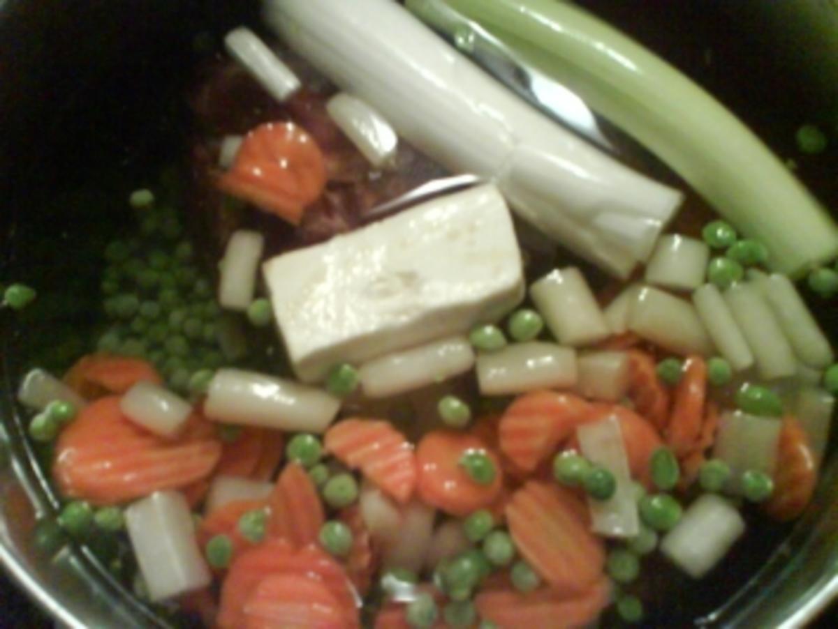 Reissuppe mit Semmelklößchen - Rezept - Bild Nr. 4