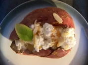 Süßkartoffel mit Ziegenkäse und Honig-Butter - Rezept